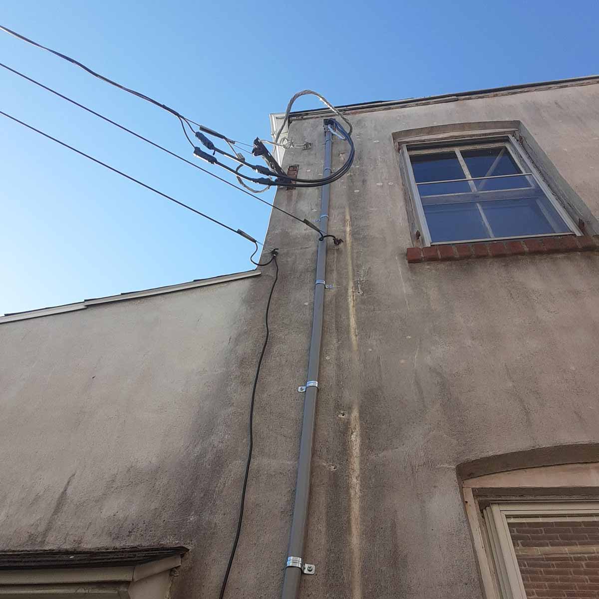 Outdoor wiring work by Estevez Electric, LLC